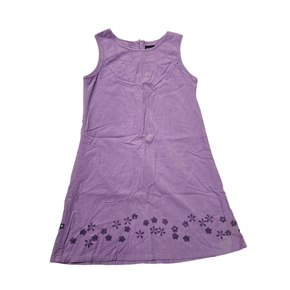 Girls Gap Purple Tank Dress Size L corduroy 100% cotton